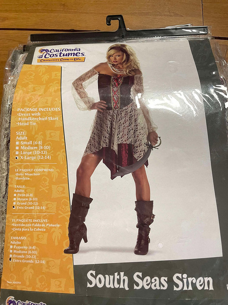 Adult Women's South Seas Siren Pirate Costume main image 1