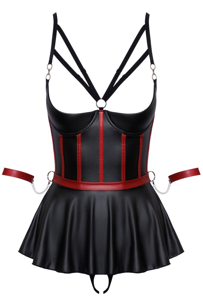 Cottelli Bondage Longline Set Angel Clothing