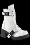 DemoniaCult BRATTY 56 White Boots | Angel Clothing