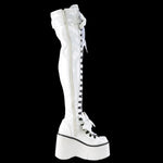 DemoniaCult KERA 303 White Boots | Angel Clothing