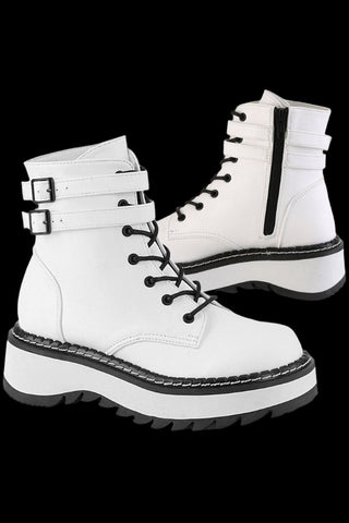 DemoniaCult LILITH 152 Boots White | Angel Clothing