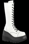 DemoniaCult SHAKER 72 White Boots | Angel Clothing