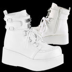 DemoniaCult SPRITE-70 Boots White | Angel Clothing