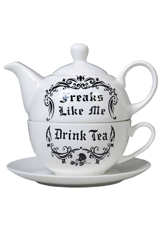 Alchemy Freaks Like Me Drink Tea Set | Angel Clothing