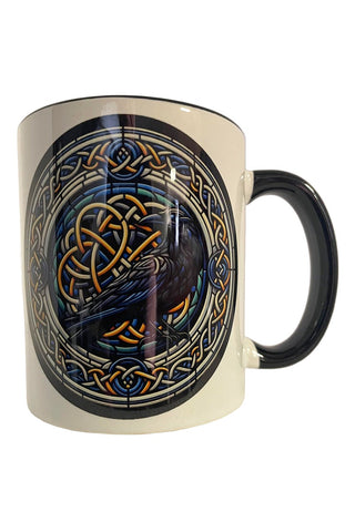 Celtic Knot Raven Mug