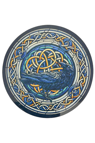 Celtic Knot Raven Coaster