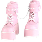 DemoniaCult ASHES 57 Pink Boots | Angel Clothing