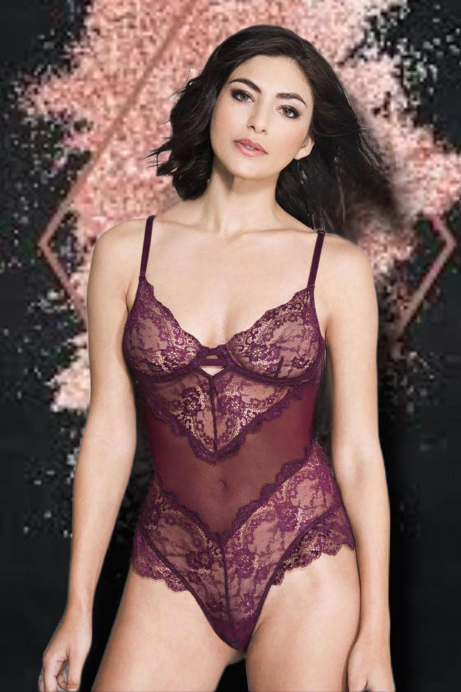 Music Legs Flower Lace Teddy Lingerie Teddies Angel Clothing