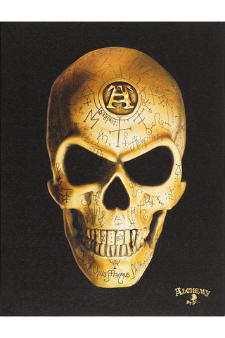 Alchemy Omega Skull Canvas Picture | Angel Clothing