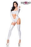 Saresia Wetlook Silver Body Set (XS, M, L) | Angel Clothing