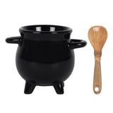 Cauldron Egg Cup with Broom Spoon | Angel Clothing