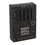 Pack of 12 Black Protection Spell Candles | Angel Clothing