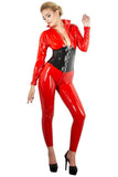 LATE-X Latex Catsuit Red | Angel Clothing
