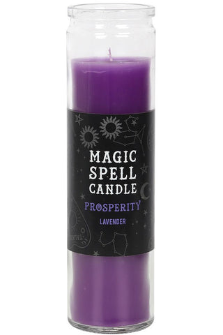 Lavender Prosperity Spell Candle | Angel Clothing