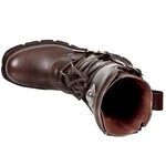 New Rock Brown Leather Boots M.1473-S8 | Angel Clothing