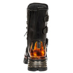 New Rock M.591-S1 Boots Red Flame | Angel Clothing