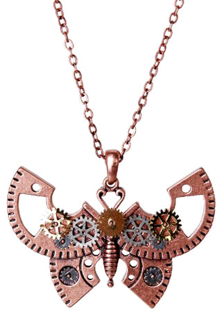 Mystica Steampunk Butterfly Necklace | Angel Clothing