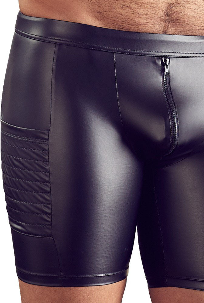 JEATHA Wetlook lakleer boxershorts onderbroek waterdichte latex korte JEATHA Wetlook lakleer boxershorts onderbroek waterdichte latex korte