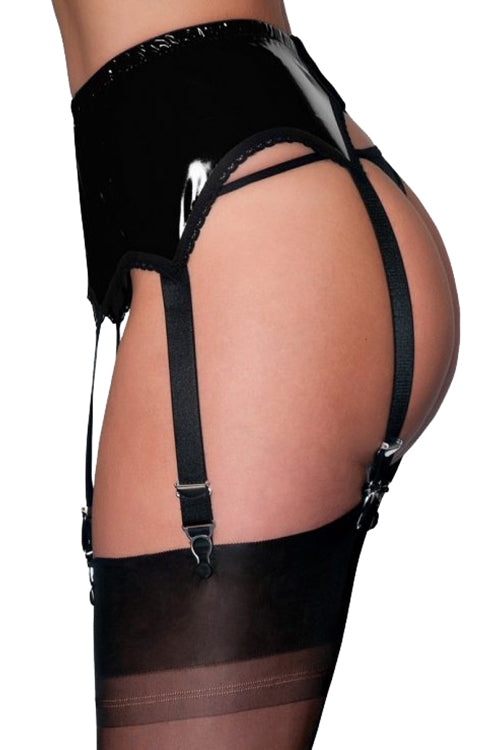 Padded Tool Belt Suspenders 14 Strap Luxury Powermesh Suspender Garter Belt  - Black, Made In UK, Sizes XS-XXL Belt Loop Suspenders