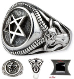 Echt etNox Celtic Pentagram Ring Sterling Silver | Angel Clothing