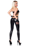 Saresia Wetlook Set With Chains | Angel Clothing