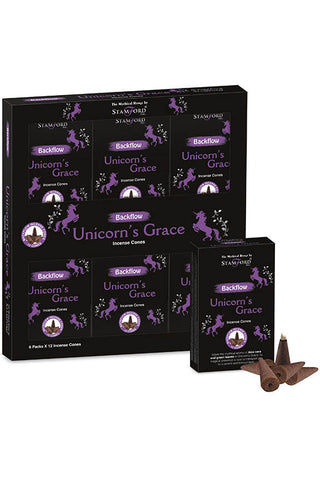 Stamford Unicorn Grace Backflow Incense Cones | Angel Clothing