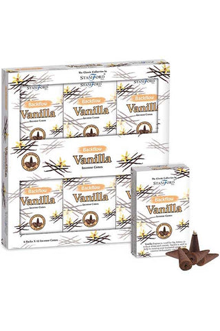 Stamford Vanilla Backflow Incense Cones | Angel Clothing