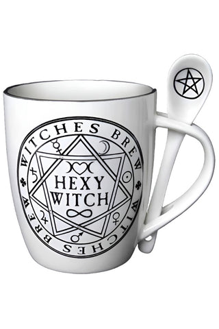 Alchemy Hexy Witch Mug and Spoon Set | Angel Clothing