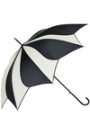 Black and Cream Swirl Walking Stick Umbrella | Angel Clothing