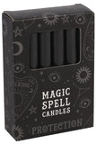 Pack of 12 Black Protection Spell Candles | Angel Clothing