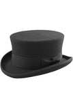 Black Wool Felt Steampunk Dressage Top Hat | Angel Clothing