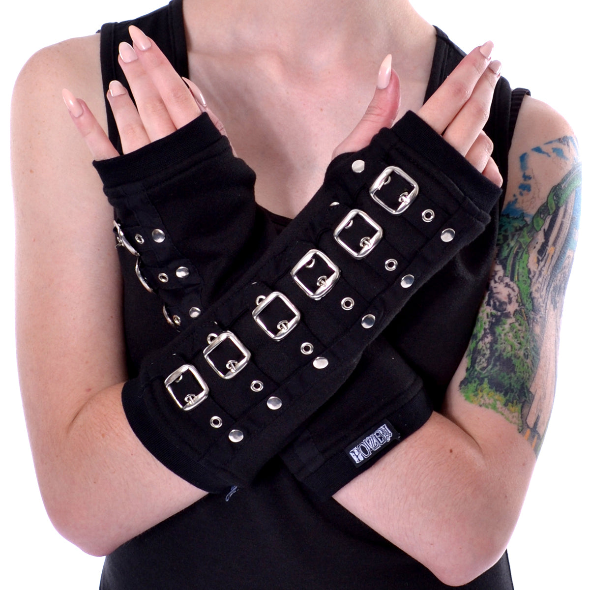 Poizen Buckle Armwarmers Angel Clothing