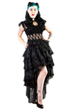 Burleska Black Lace Ophelie Waterfall Skirt | Angel Clothing