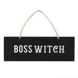 Boss Witch Wall Sign 20cm | Angel Clothing