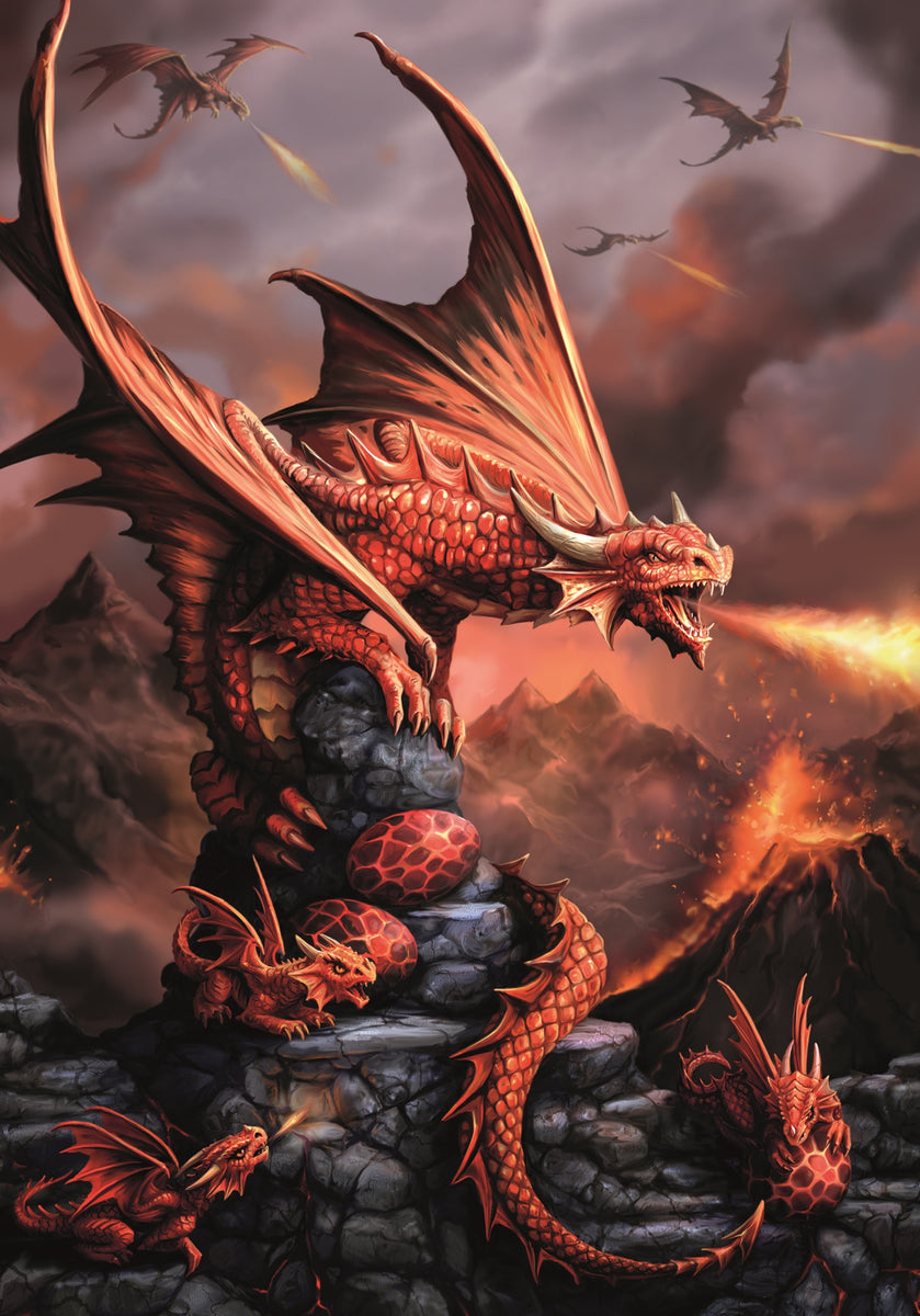 Celtic Dragon Leggings - Fire Dragon