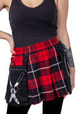 Heartless Souless Red Check Skirt | Angel Clothing