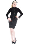 H&R London Ladies Fitted Military Tailcoat | Angel Clothing