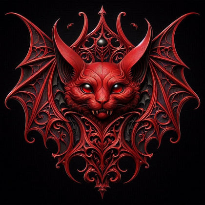 A montage of various Oakhart Industries prints, including "Baphomet's Halo," "The Witch's Kitchen," and "The Hare's Moon," all with a dark and mystical aesthetic.