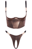Abierta Fina Bronze Gold Set | Angel Clothing