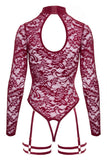 Abierta Fina Burgundy Body | Angel Clothing