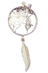 Lisa Parker Spider Feather Dreamcatcher Pendant Silver | Angel Clothing