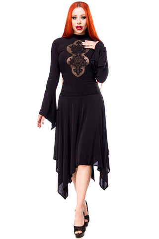 Ocultica Black Lace Dress | Angel Clothing