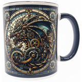 Steampunk Blue Dragon Mug Art031 | Angel Clothing