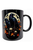 Oakhart Black Raven and Skulls Mug Art080 | Angel Clothing
