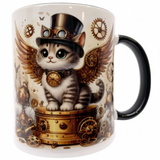 Steampunk Kitty Mug Art099 | Angel Clothing
