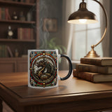 Steampunk Red Dragon Mug Art032 | Angel Clothing