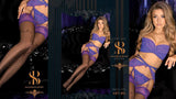 Ballerina 495 Hold Ups Stockings Purple | Angel Clothing