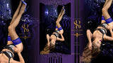 Ballerina 512 Holdups Stockings Black/Zaffiro | Angel Clothing