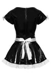 Black Level Vinyl French Maid Costume | Angel Clothing