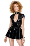 Black Level Vinyl Mini Dress | Angel Clothing